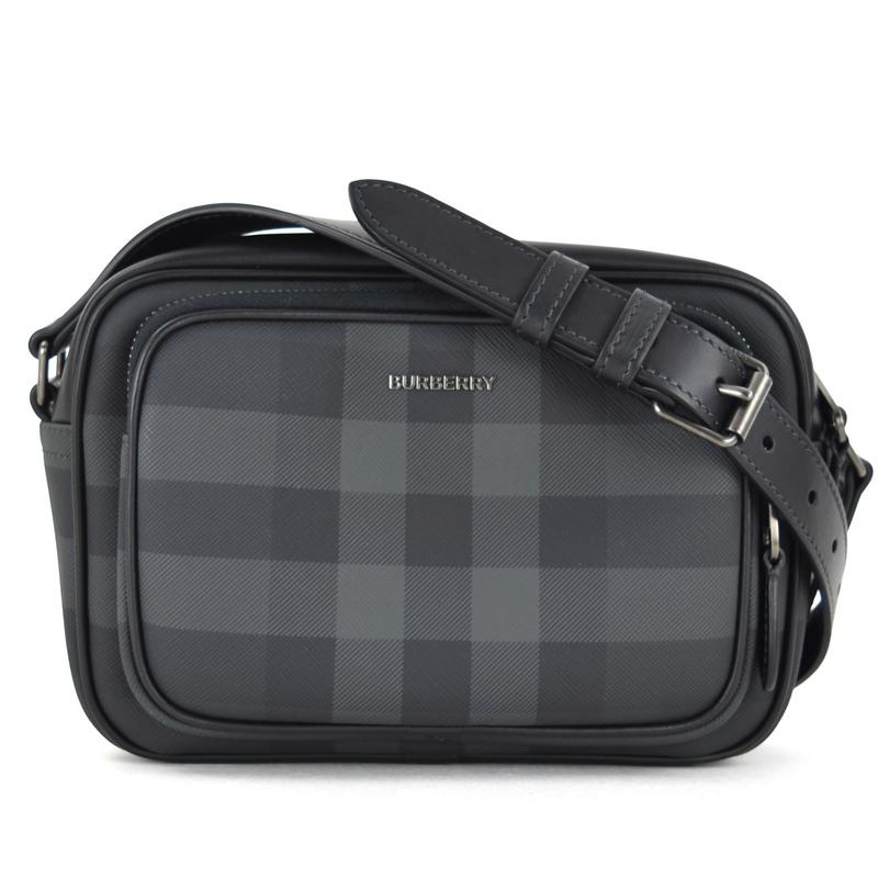 BURBERRY ロゴ　ショルダーバッグ ダークグレー BURBERRY ロゴ ショルダーバッグ ダークグレー