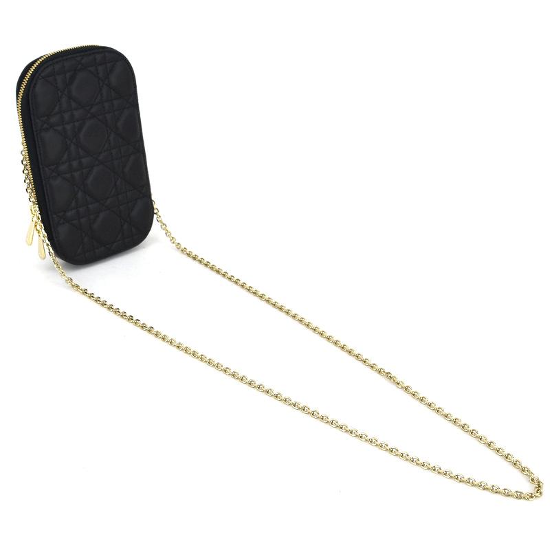 DIOR/ChristianDior(ディオール/クリスチャンディオール) ショルダーバッグ美品  レディ ディオール コーリンディオール フォンホルダー 黒 スマホポシェット/チェーンショルダー/ストラップ着脱可 ラムスキン 楽天市場】【未使用 展示品】クリスチャンディオール Christian Dior