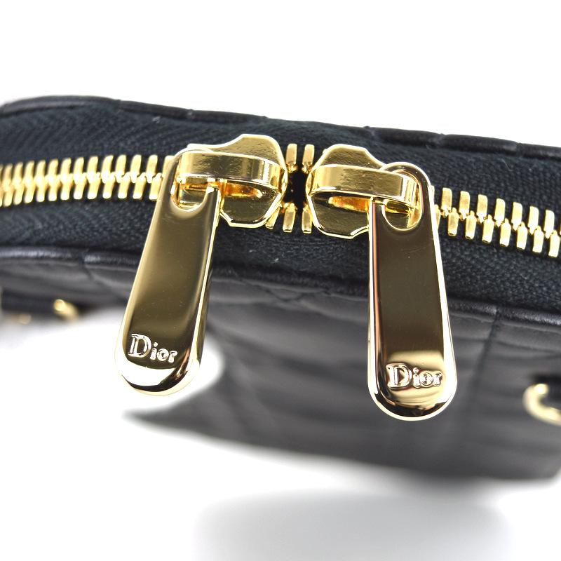 正規品 Dior レディディオール フォンホルダー カナージュ ブラック Lady Dior ディオール レディディオール コーリンディオール フォン