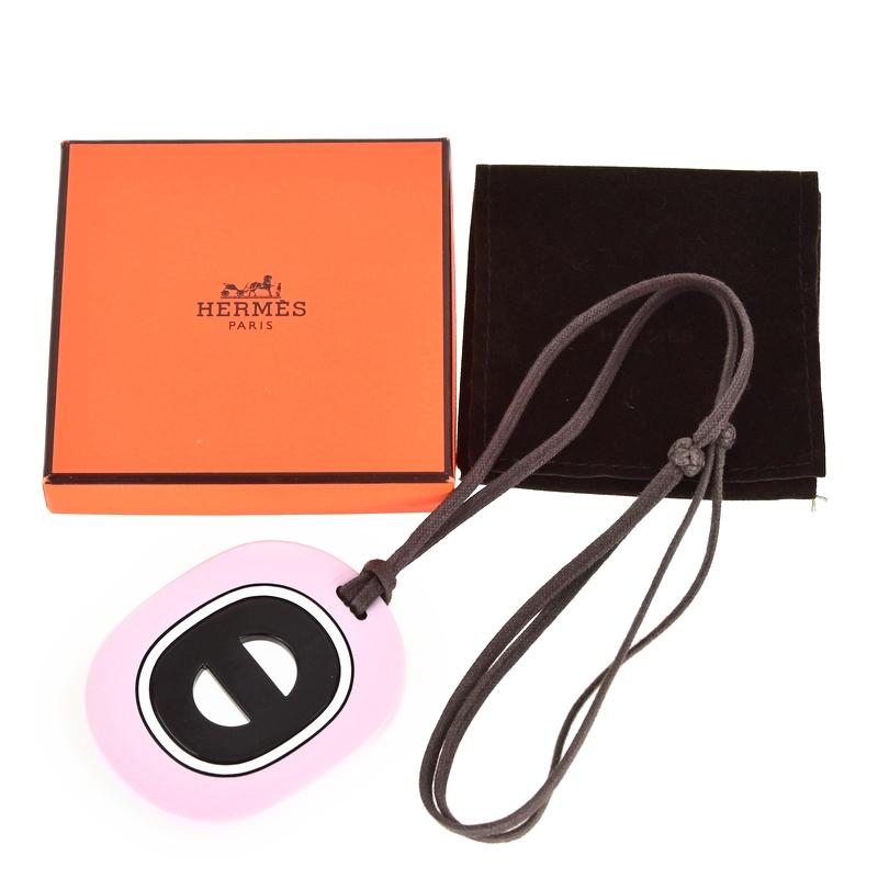 HERMES（エルメス） ネックレス バッファローホーン フィデリオ ピンク