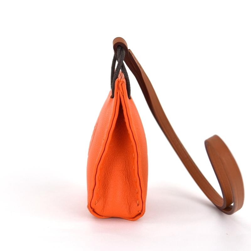 【美品】エルメス サックオランジュ　ショッパーチャーム　バッグチャーム HERMES（エルメス） サックオランジュ バッグチャーム ショッパー
