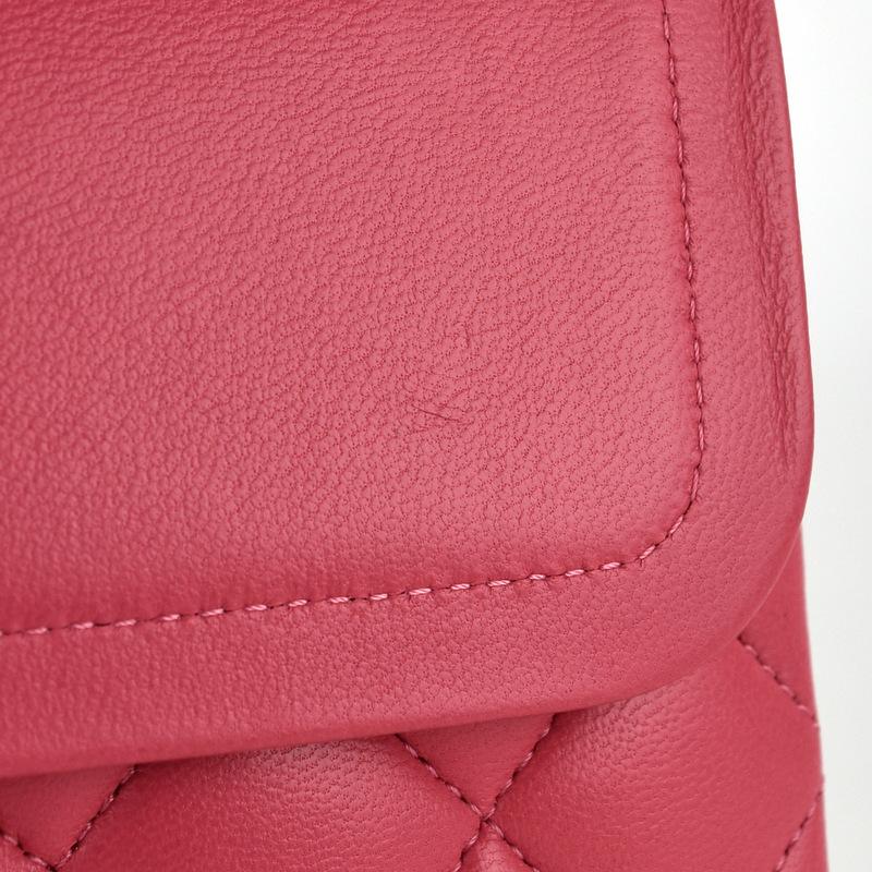 ★最終価格【6da0368】シャネル ショルダーバッグ マトラッセ チェーンショルダー ラムスキン ピンク シルバー金具【中古】レディース マトラッセ チェーンショルダーバッグ ラムスキン ピンク ゴールド金具
