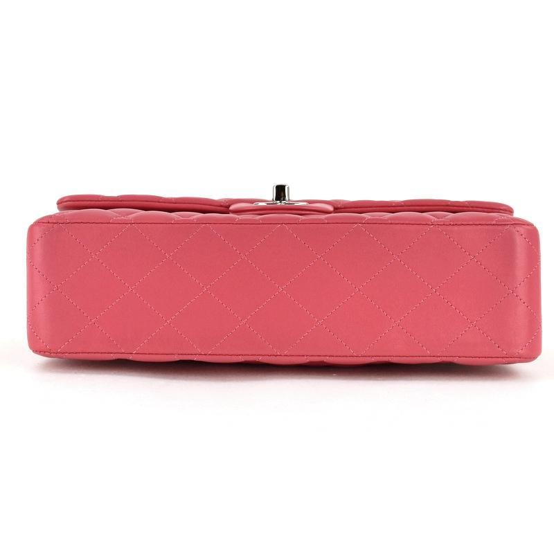 マトラッセ シャネル チェーンショルダー ダブルフラップ ピンク