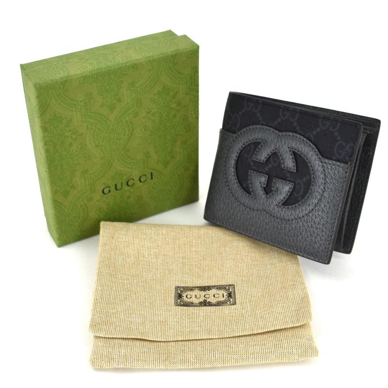 GUCCI グッチ 財布 メンズ カットアウト インターロッキングG