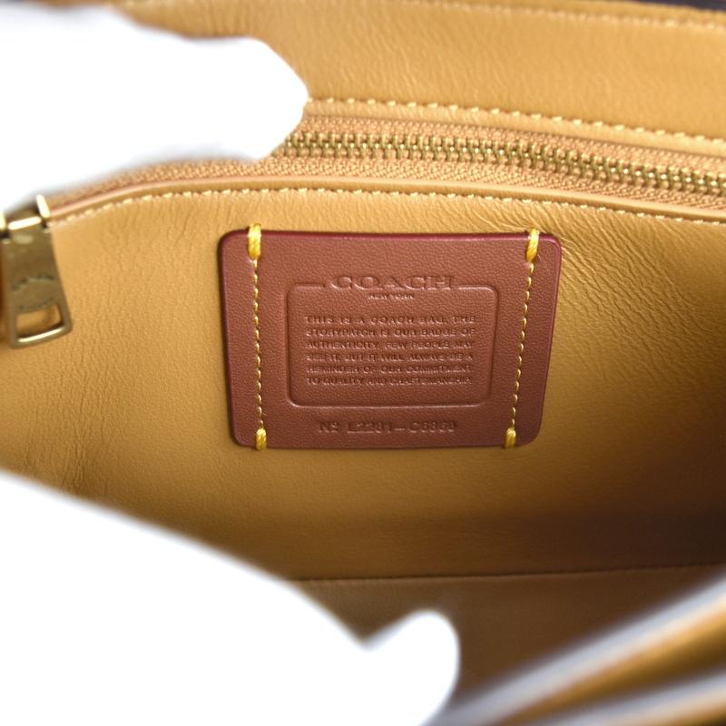 【極美品】コーチ 105 ワンハンドバッグ ストロー レザー 手提げ 肩掛け COACH コーチ バッグ レディース 3WAY ローグ トップハンドル カラー