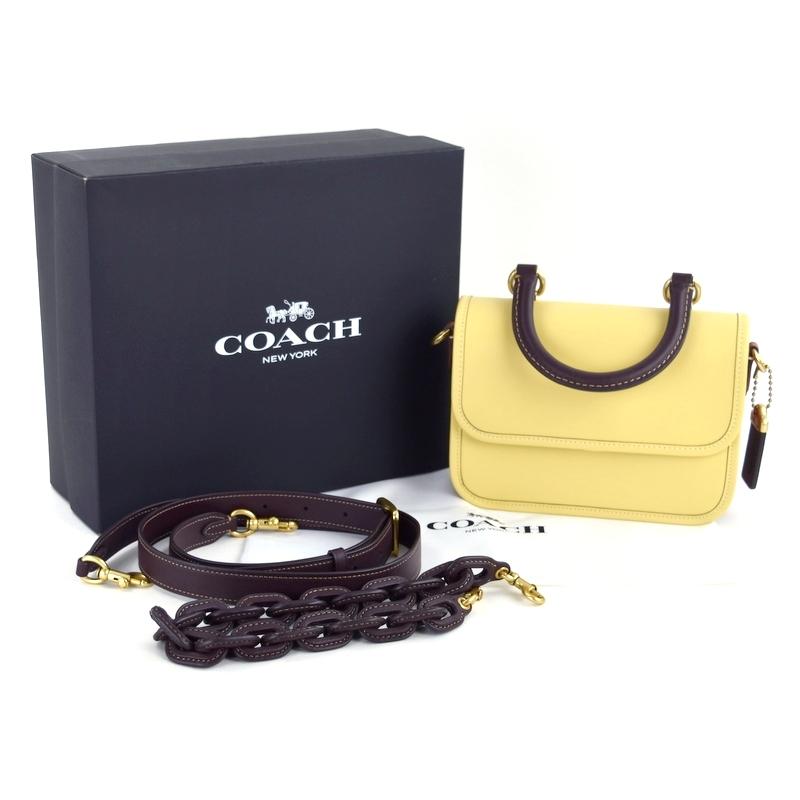 COACH★レザーストラップ付 3Way ローグ トップ ハンドル C6860 COACH☆レザーストラップ付 3Way ローグ トップ ハンドル C6860