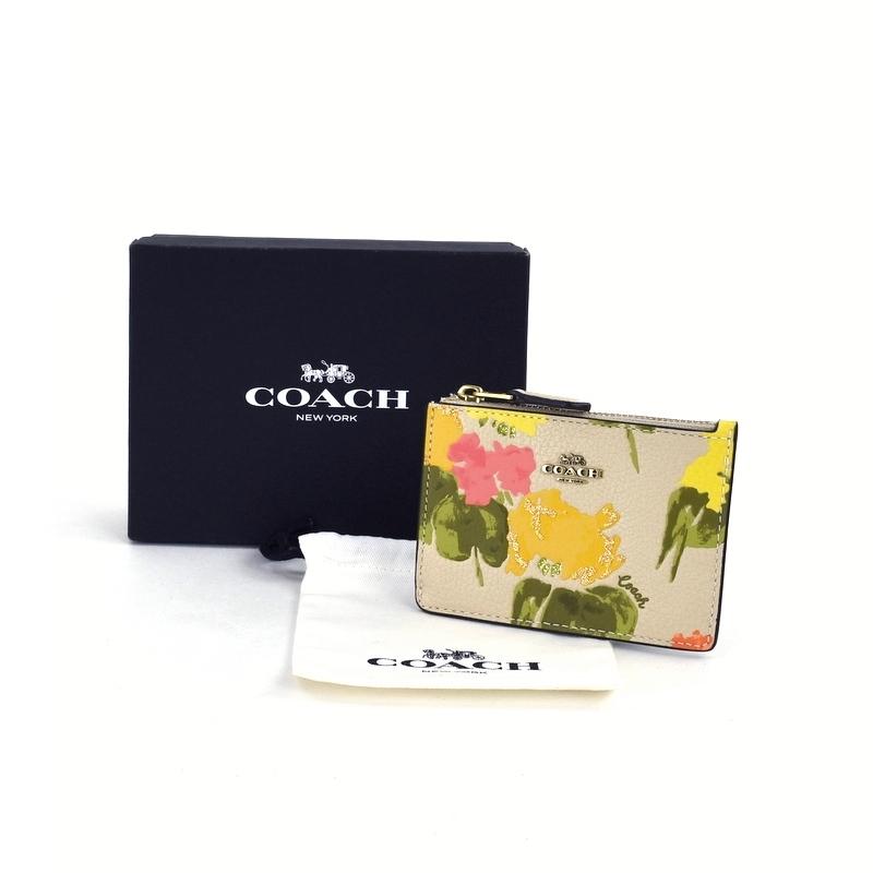 COACH（コーチ） キーリング付き パスケース ミニスキニーIDケース