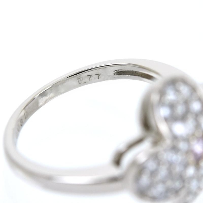 指輪 Pt950 レディース プラチナ950 10号 ピンクダイヤ 0.082ct ダイヤ