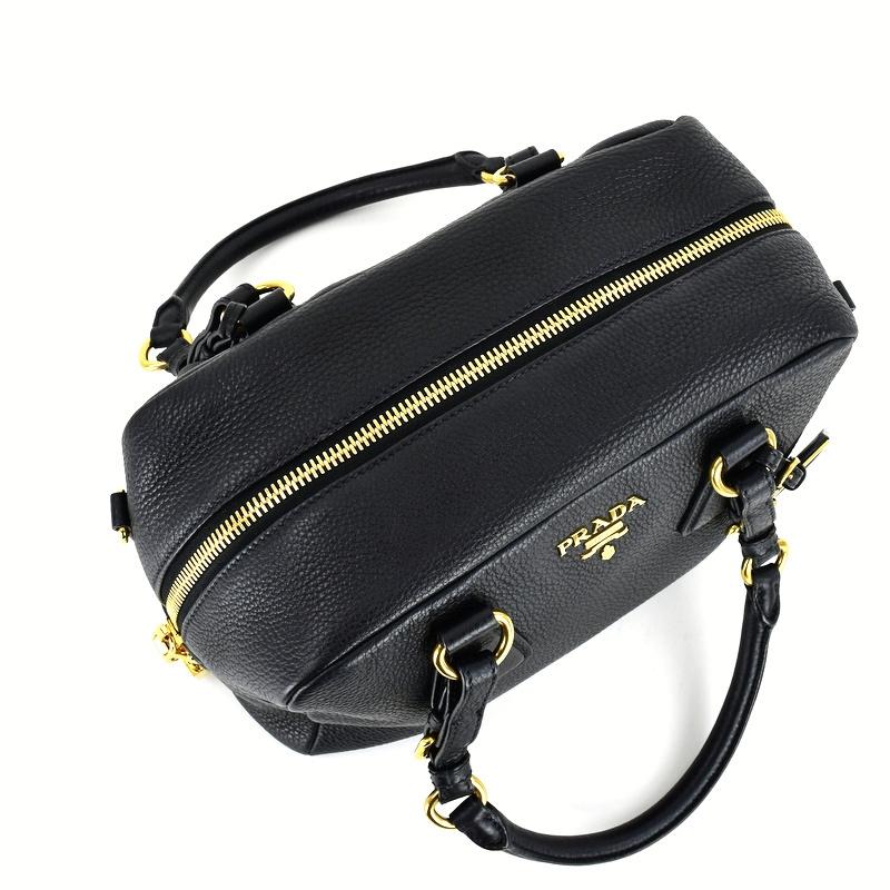 【極美品✨】プラダ 2way ボストンバッグ ショルダーバッグ ネームタグ 黒 PRADA（プラダ） ショルダーバッグ/ボストンバッグ メンズ 2way PRADA