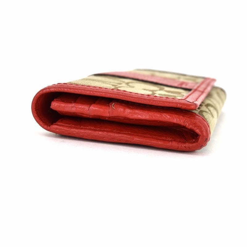 COACH コーチ/シグネチャー長財布/F51772/F51**/W19.5cm×H10cm×D2.5cm/コーチ/Aランク/79【中古】 COACH（コーチ） 長財布 レディース シグネチャー ベージュ×レッド