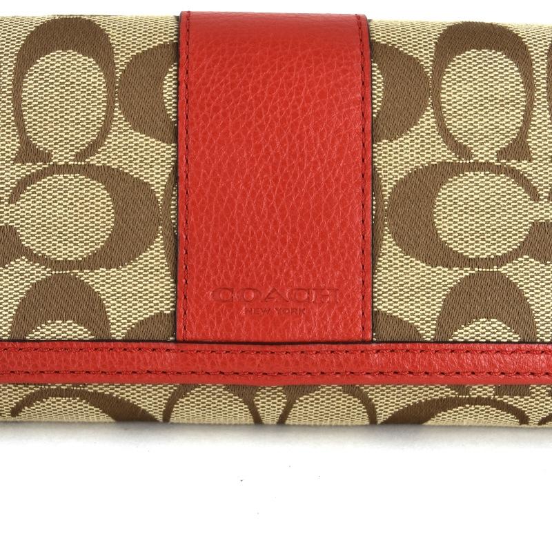 コーチ 財布 正規品 コーチベージュ フラップ 折りたたみ 長財布 COACH cx125tau.jpeg