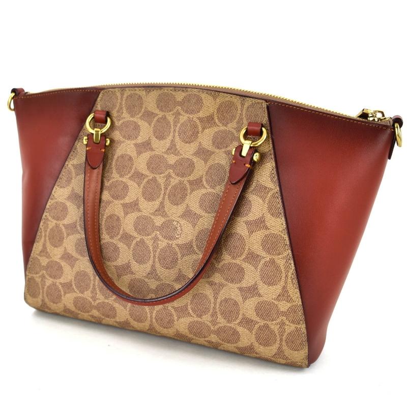 【新品同様/保存袋付き】コーチ モリー 2way ハンドバッグ レザー ベージュ COACH コーチ バッグ レディース 2WAY ショルダー ハンドバッグ