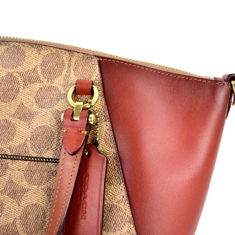 COACH コーチ 2WAY ハンドバッグ ショルダー レザー レディース 茶 COACH コーチ バッグ レディース 2WAY ショルダー ハンドバッグ