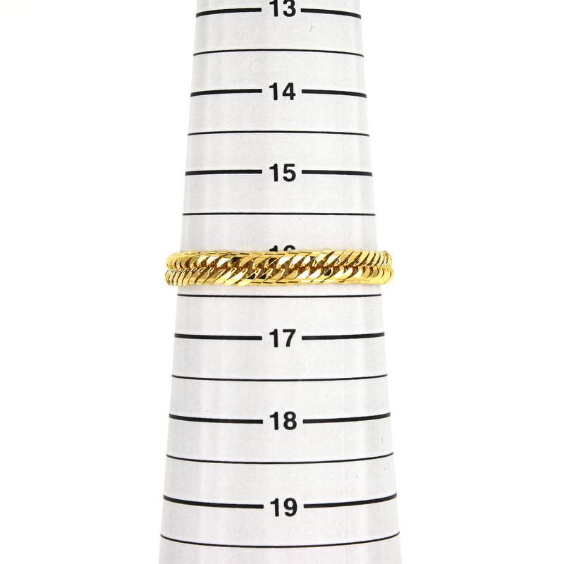 喜平 ブレスレット 29.1g 16cm 14面トリプル Mカット K18YG 18金