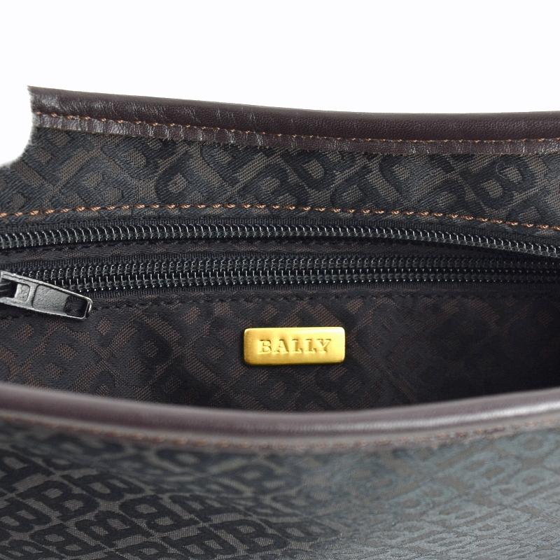 Bally バリー ショルダーバッグ ナイロン×レザー 斜め掛け 肩掛け  