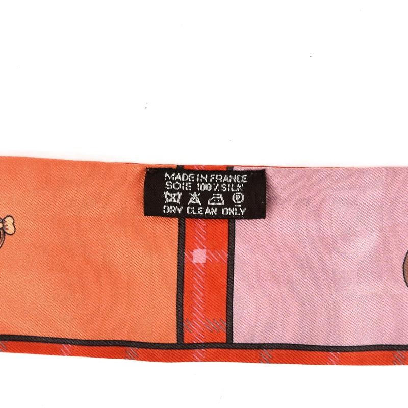 HERMES エルメス ツイリー カマイユ コーラル オレンジ ピンク  