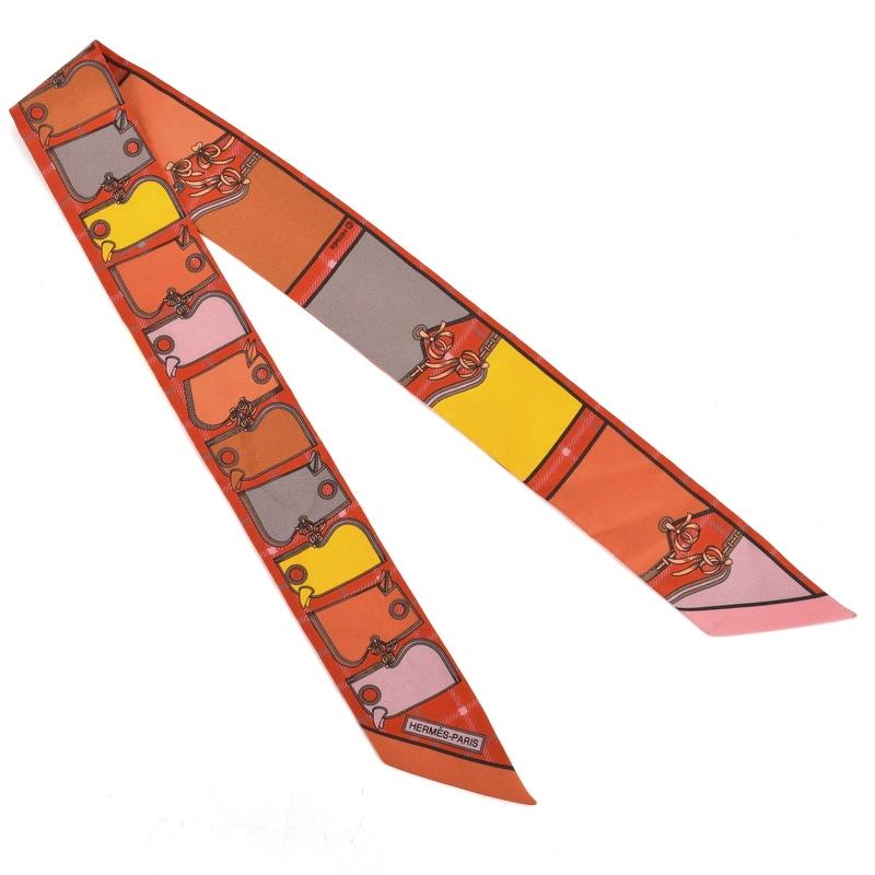 HERMES エルメス Camails カマイユツイリー オレンジ マルチカラー