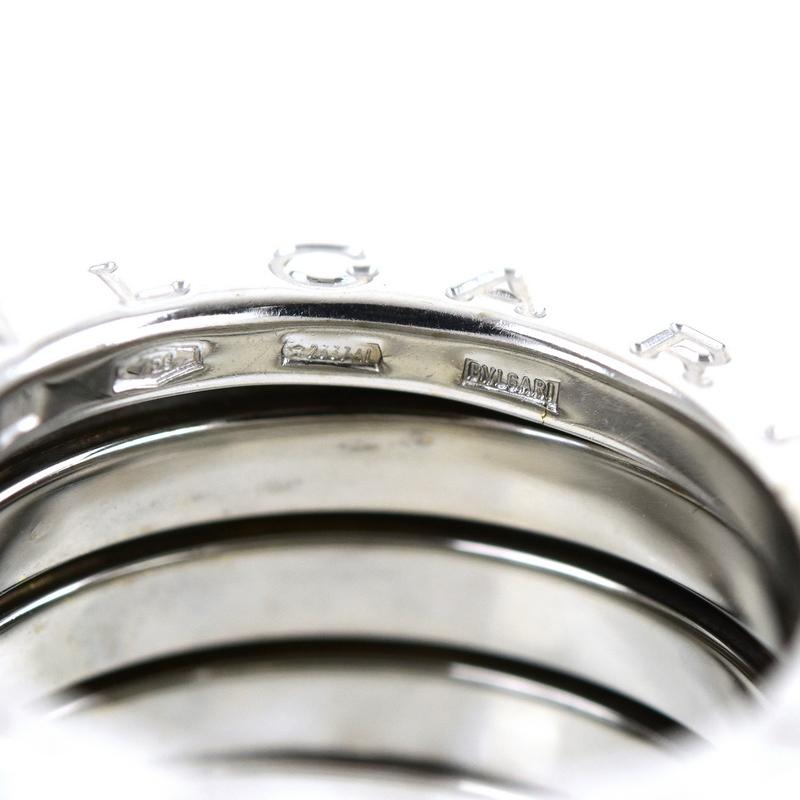 ■BVLGARI ビーゼロワン リング 指輪 8号　18K　ホワイトゴールド ビー・ゼロワン ブルガリ B-zero1 リング #48 約8号 18k 18金