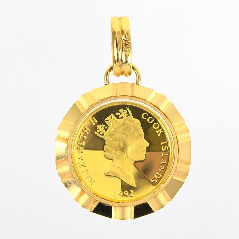 18金　k18 ペンダントトップ　エリザベス二世　チャーム 18金 k18 ペンダントトップ エリザベス二世 チャーム 18金k18