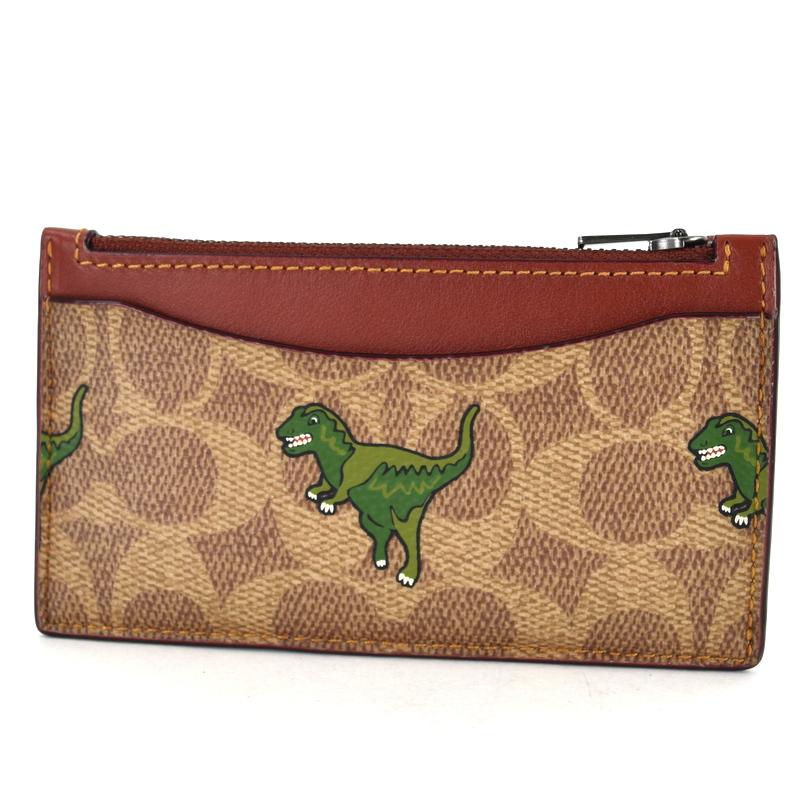 新品未使用♪coachカードケース キーケース ポーチ♪恐竜 レキシー COACH（コーチ） カードケース 恐竜 レキシー ステゴザウルス ブルー