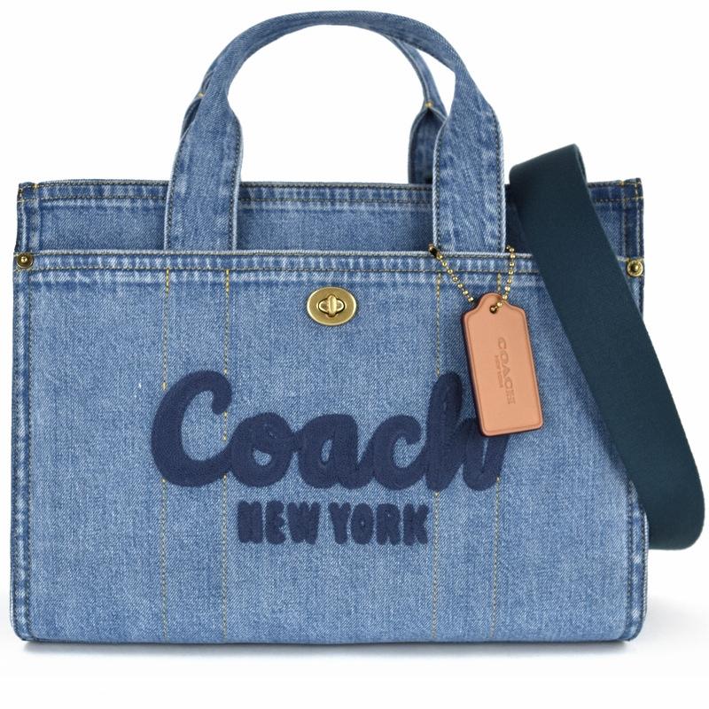 COACH（コーチ） バッグ レディース カーゴトート デニム CR657 2WAY
