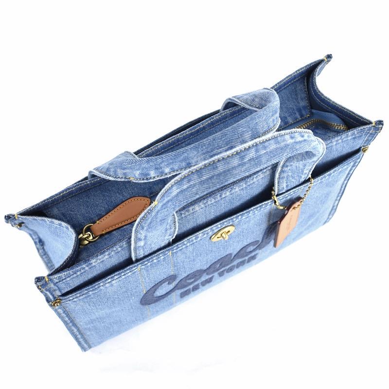COACH（コーチ） バッグ レディース カーゴトート デニム CR657 2WAY