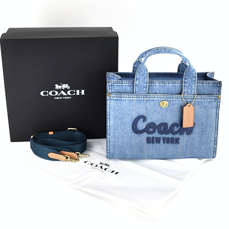 COACH（コーチ） バッグ レディース カーゴトート デニム CR657 2WAY