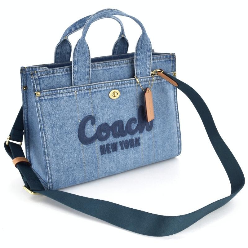 COACH（コーチ） バッグ レディース カーゴトート デニム CR657 2WAY
