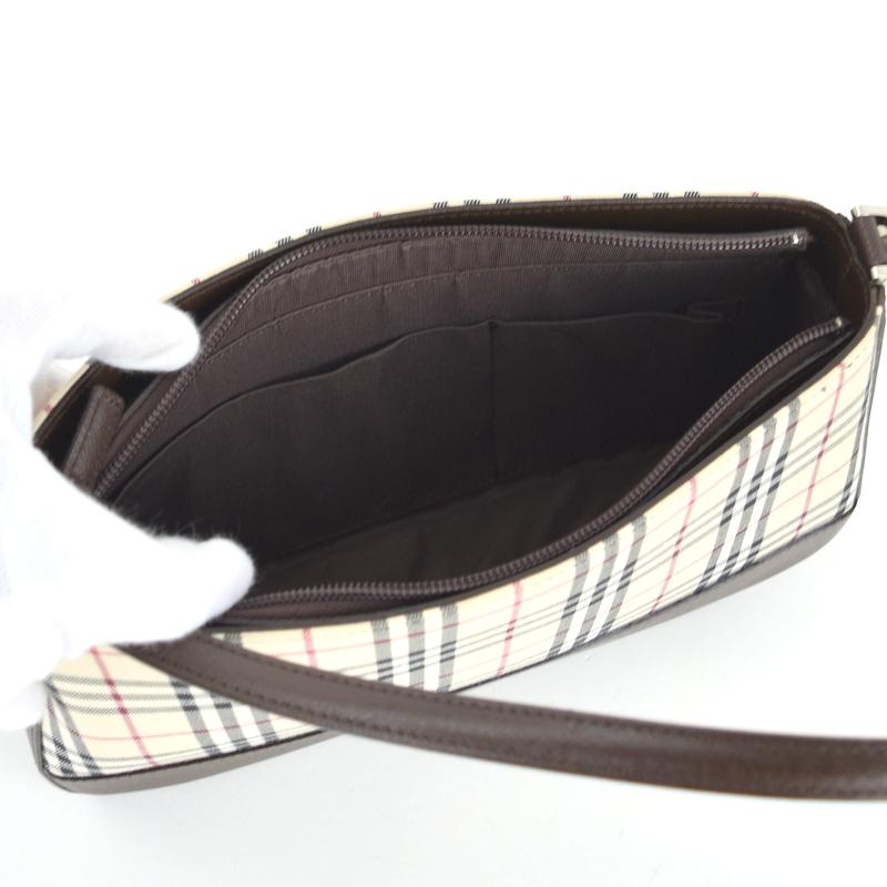 バーバリー　ワンショルダーバッグ　ノバチェック　ハンドバッグ　型押しロゴ　肩掛け BURBERRY バーバリー ノバチェック ワンショルダーバッグ