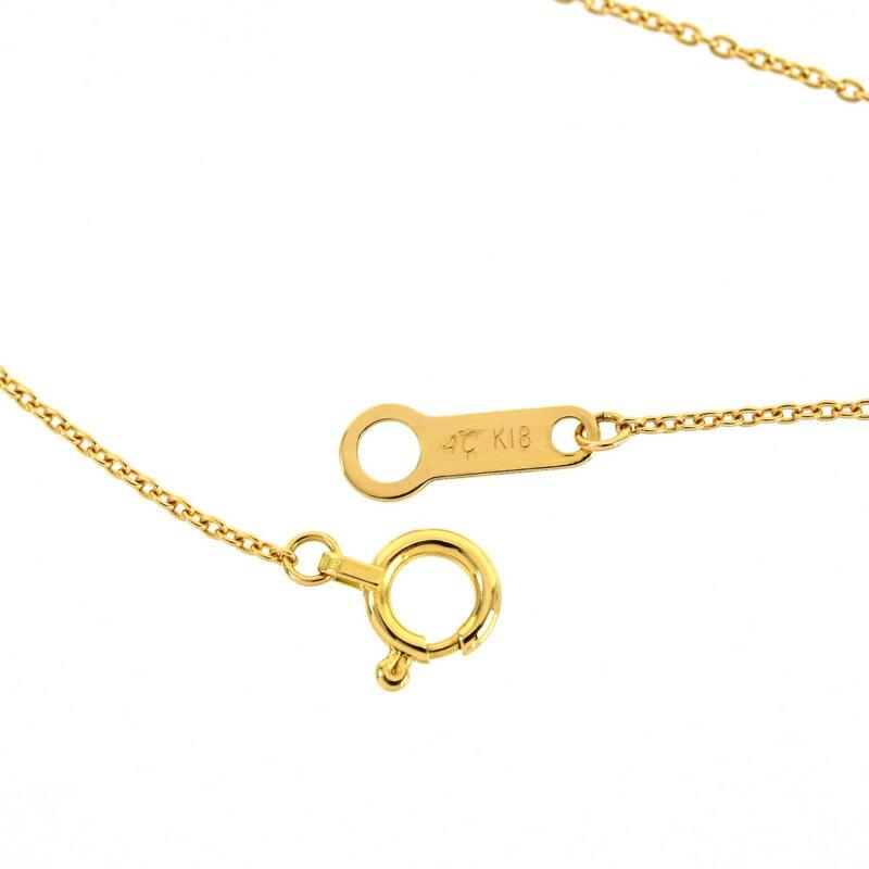 4℃（ヨンドシー） ネックレス 18金 Aqua Gold K18アクアゴールド バー