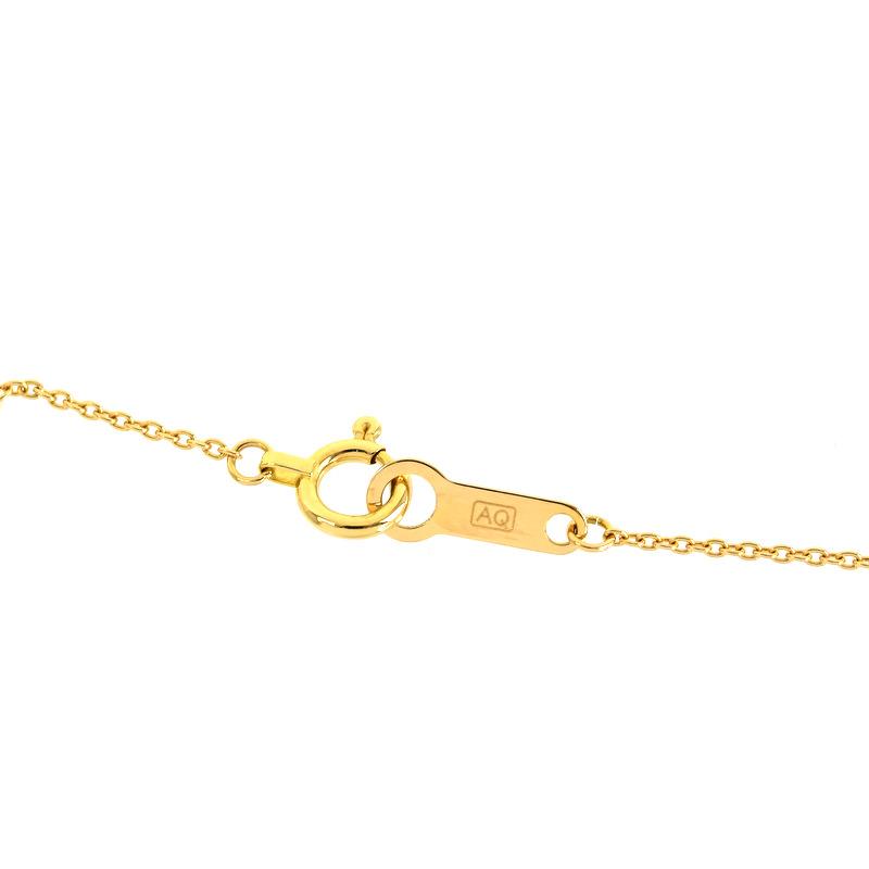 4℃（ヨンドシー） ネックレス 18金 Aqua Gold K18アクアゴールド バー