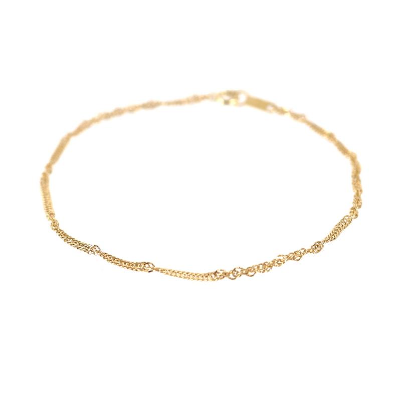 4℃（ヨンドシー） ブレスレット レディース 18k 18金 イエローゴールド