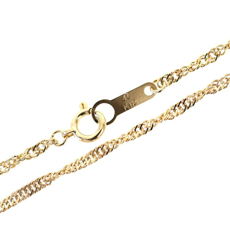4℃（ヨンドシー） ブレスレット レディース 18k 18金 イエローゴールド