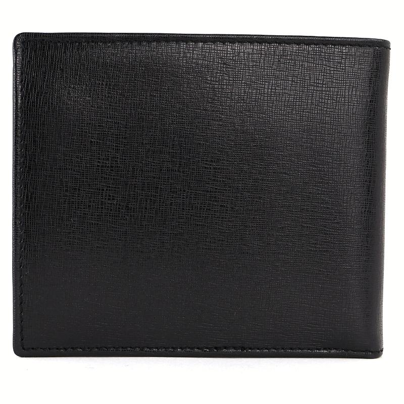 FERRAGAMO（フェラガモ） 財布 メンズ 二つ折りサイフ ブラック 無地