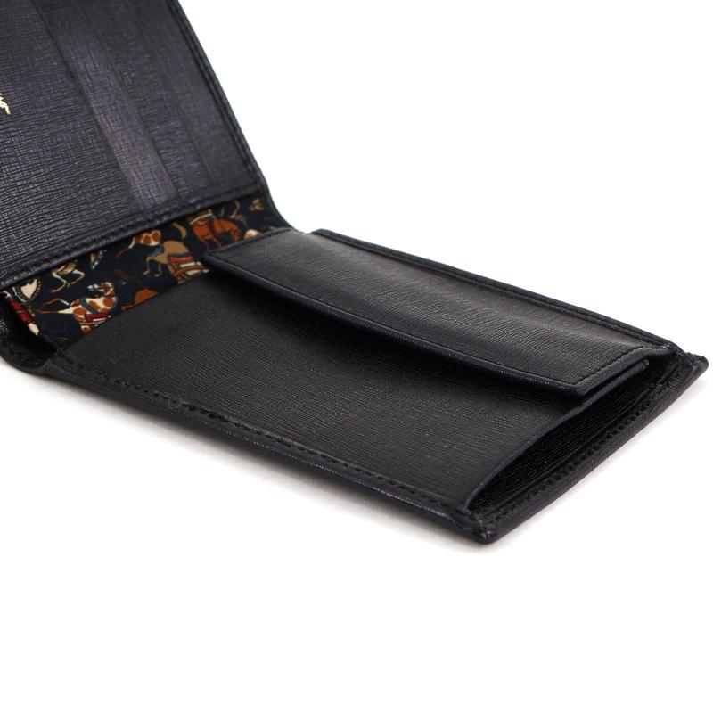 FERRAGAMO（フェラガモ） 財布 メンズ 二つ折りサイフ ブラック 無地