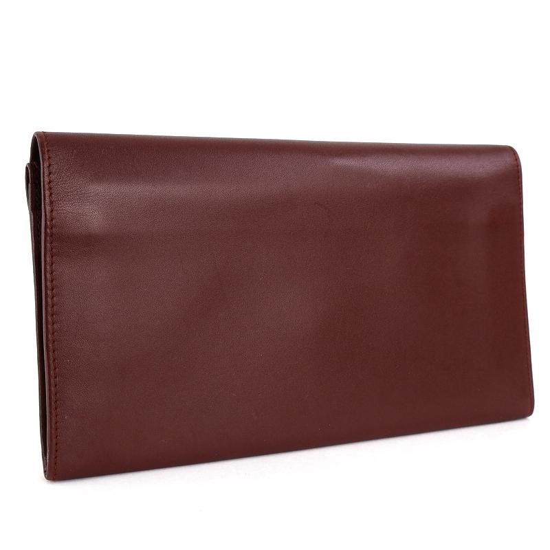 MUST DE CARTIER カルティエ 財布 マストライン 二つ折り長財布 がま口