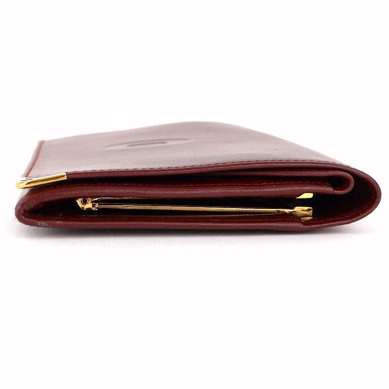 MUST DE CARTIER カルティエ 財布 マストライン 二つ折り長財布 がま口