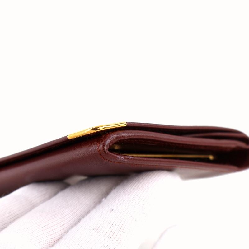 MUST DE CARTIER カルティエ 財布 マストライン 二つ折り長財布 がま口
