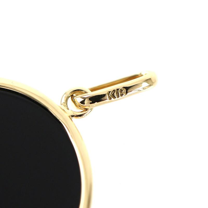 カメオ ペンダントトップ クリスマスツリーモチーフ ブラック ホワイト