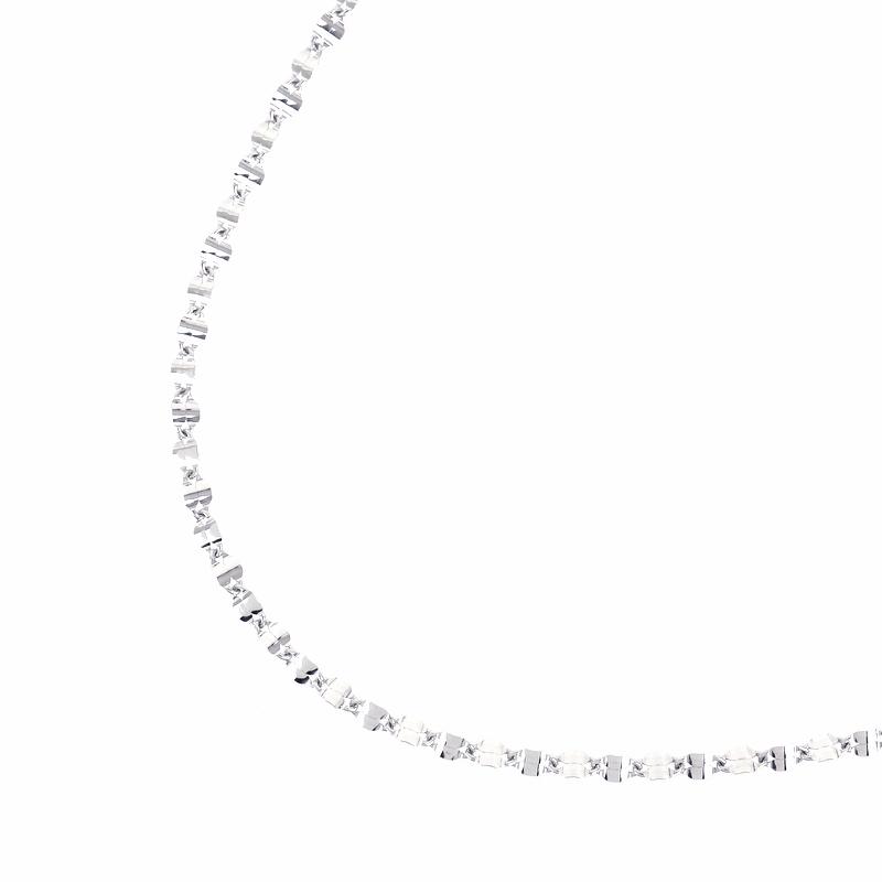 ペタルチェーン ネックレス 純プラチナ 純Pt 60cm スライド式 3.2g 