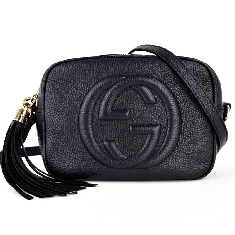 GUCCI⭐︎ソーホーディスコショルダーバッグ⭐︎ブラック GUCCI（グッチ） バッグ 中古 スモールディスコバッグ ソーホー