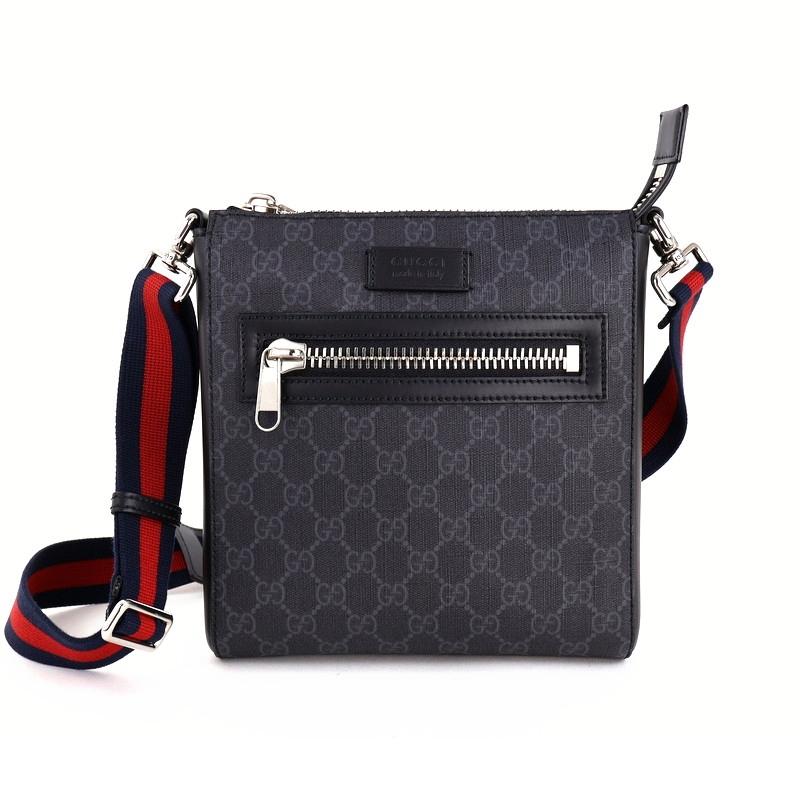 グッチ GGスプリーム スモールメッセンジャーバッグ ショルダーバック ブラック GUCCIグッチ GGスプリーム スモールメッセンジャーバッグ
