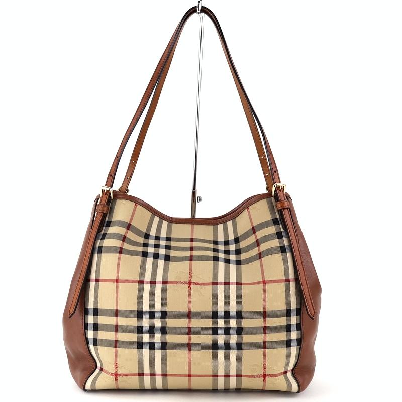 BURBERRY（バーバリー） バッグ 中古 トートバッグ ベージュ×ブラウン