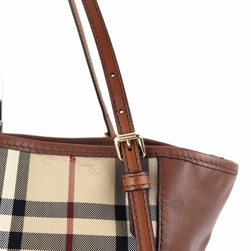 BURBERRY（バーバリー） バッグ 中古 トートバッグ ベージュ×ブラウン