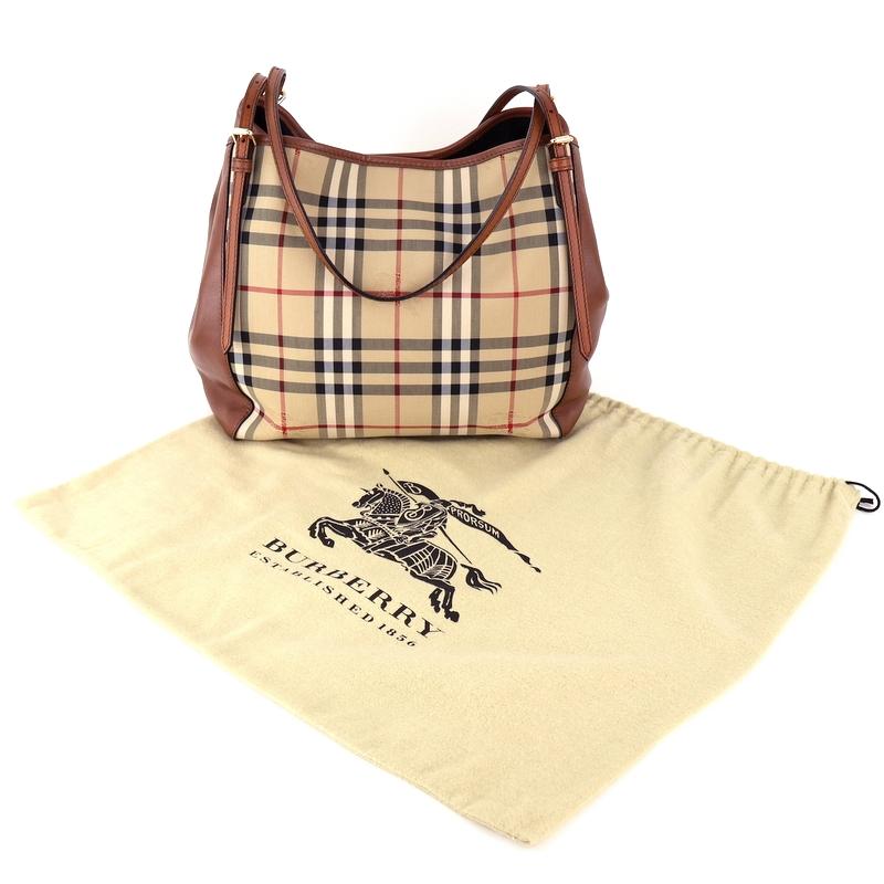 BURBERRY（バーバリー） バッグ 中古 トートバッグ ベージュ×ブラウン