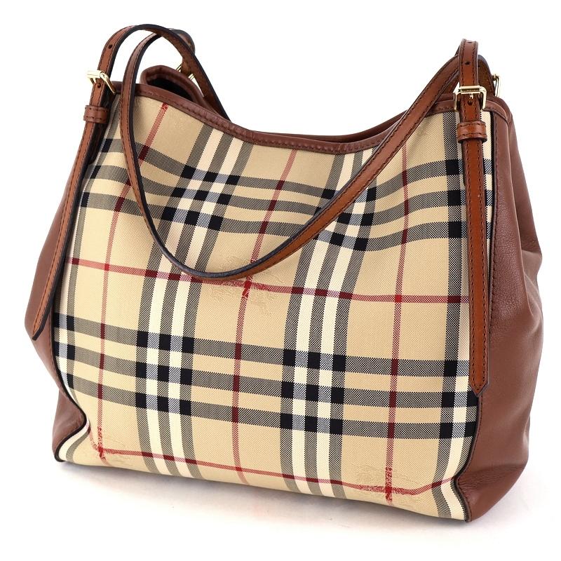 BURBERRY（バーバリー） バッグ 中古 トートバッグ ベージュ×ブラウン