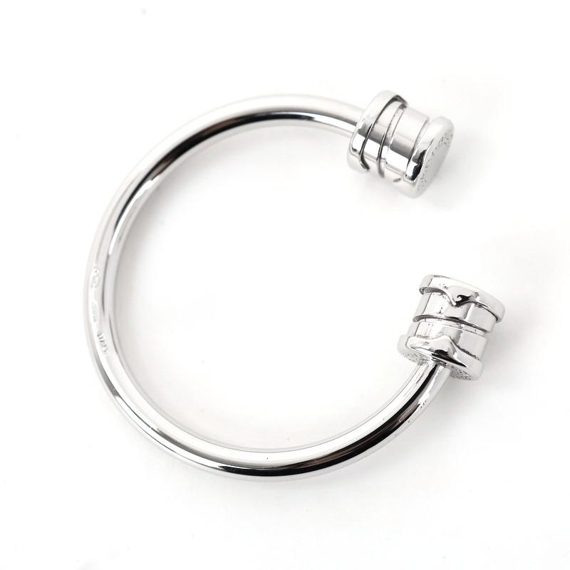 ブルガリ ビーゼロワン オニキス ラウンド キーリング キーホルダー SV925 ブルガリ ビーゼロワン オニキス ラウンド キーリング