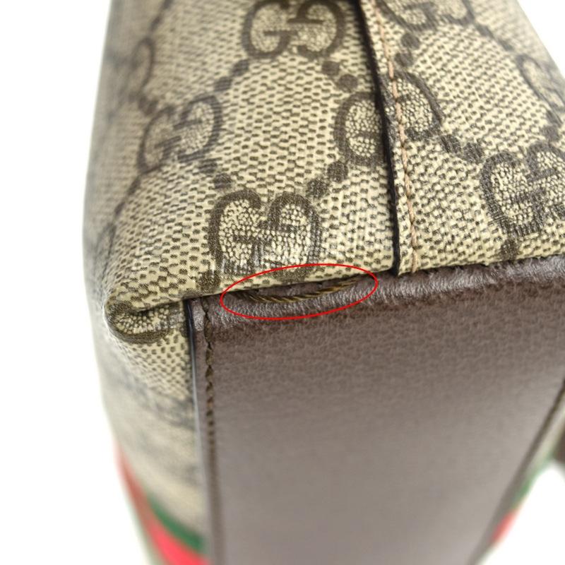 GUCCI グッチ オフィディア シェリーライン GGスプリーム 499621 ベージュ レザー ショルダーバッグ レディース 【中古】 52603K127 GUCCI - グッチ GUCCI ショルダーバッグ オフィディア 499621 GG