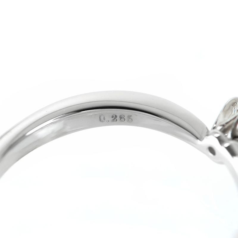 4℃（ヨンドシー） 指輪 Pt950 11号 ダイヤ 0.265ct F-VS2-3EX-VSB-H＆Q