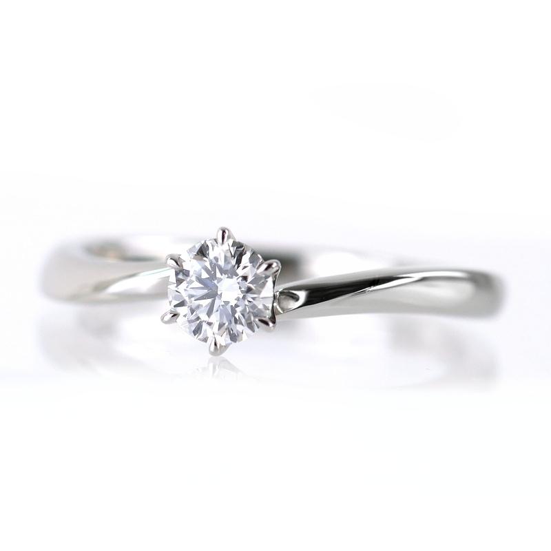 4℃（ヨンドシー） 指輪 Pt950 11号 ダイヤ 0.265ct F-VS2-3EX-VSB-H＆Q